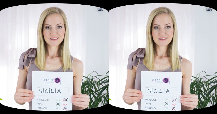 Czech VR Casting: 077 - Blond Sicilia in Casting