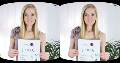 Cover for 'Czech VR Casting: 077 - Blond Sicilia in Casting'
