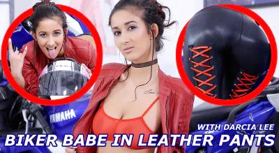 Cover for 'TMWVRNET: The Biker Babe in Leather Pants Shows Her Best'