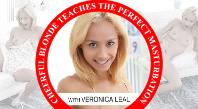 TMWVRNET: Cheerful Blonde Teaches the Perfect Masturbation