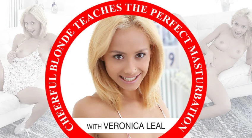TMWVRNET: Cheerful Blonde Teaches the Perfect Masturbation