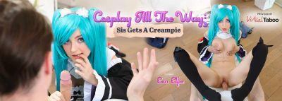 Cover for 'VR Bangers: Cosplay All The Way: Sis Gets A Creampie'