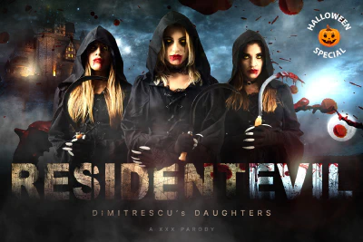Cover for 'VRCosplayX: Resident Evil Village: Dimitrescu Daughters A XXX Parody'