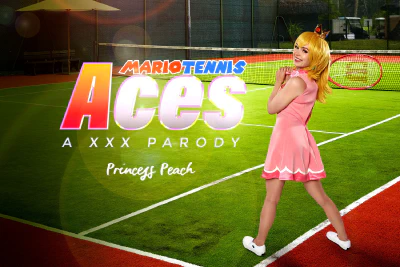 VRCosplayX: Mario Tennis Aces: Princess Peach A XXX Parody