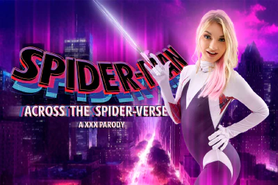 Cover for 'VRCosplayX: Spiderman Across the Spiderverse: Gwen A XXX Parody'