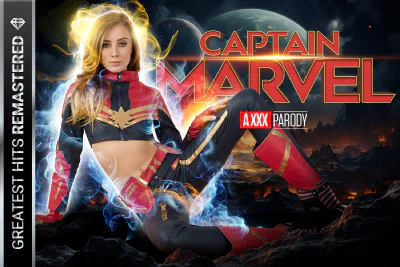 Cover for 'VRCosplayX: Captain Marvel A XXX Parody Remastered'