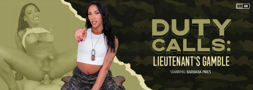 VRB Trans: Duty Calls: Lieutenant's Gamble Trans VR Porn Video
