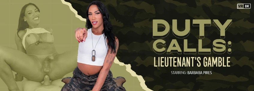 VRB Trans: Duty Calls: Lieutenant's Gamble Trans VR Porn Video