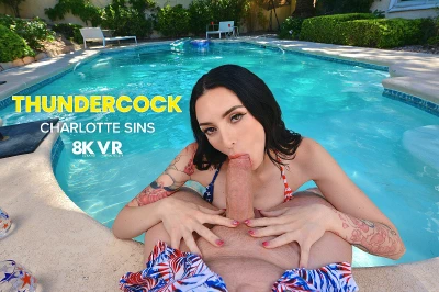 Cover for 'Naughty America VR: Uninvited jerk almost ruins Charlotte Sins' Memorial Day party'