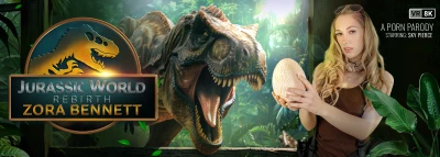 Cover for 'VR Conk: Jurassic World. Rebirth: Zora Bennett (A Porn Parody)'