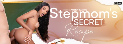 Cover for 'VRB Trans: Stepmom's Secret Recipe Trans VR Porn Video'