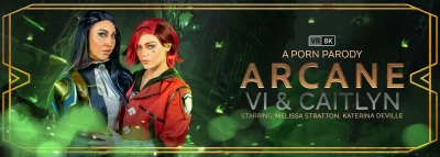 Cover for 'VR Conk: Arcane: Vi & Caitlyn (A Porn Parody)'