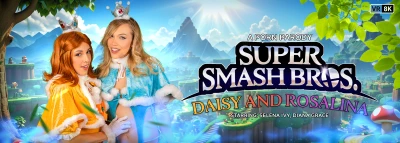 Cover for 'VR Conk: Super Smash Bros.: Daisy and Rosalina (A Porn Parody)'